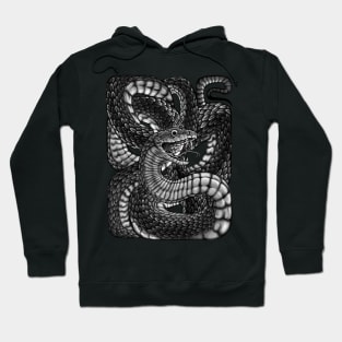 Snake in a Box B&W Hoodie